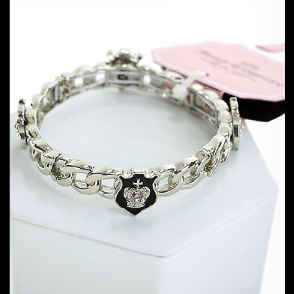 Juicy Couture Shield Link Stretch Bracelet NWT - Picture 2 of 5